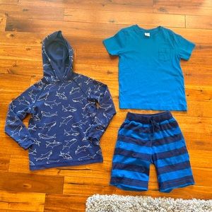 Hanna Andersson Boys 6-7 120 outfit set